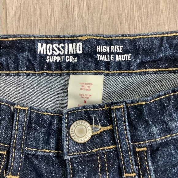 Junior’s Mossimo 9 M Medium Navy Blue Denim Jeans Chino Shorts Cut Offs Cotton - Picture 6 of 6